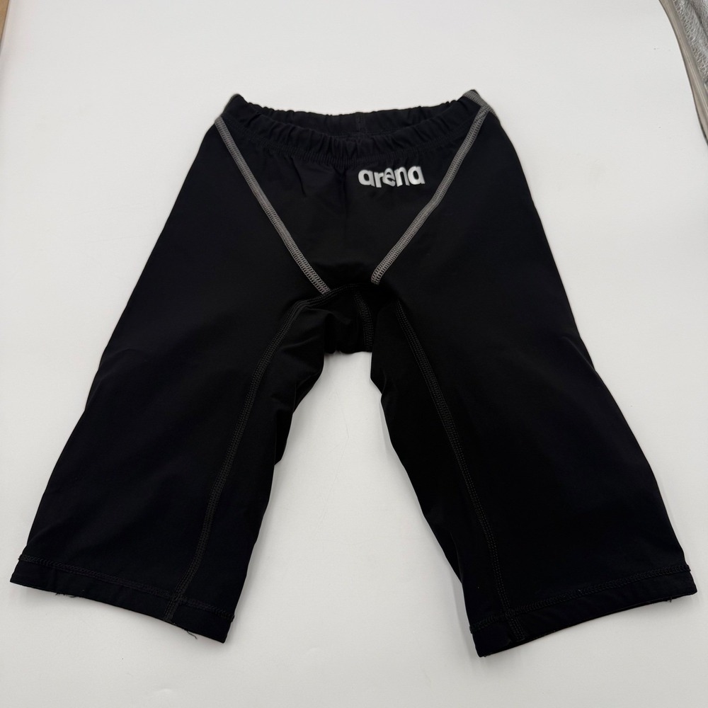 Arena Powerskin ST 2.0 Boys Jammer Swim Shorts FINA Approved Black Grey Size 22